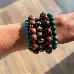 Beaded bracelet stack
